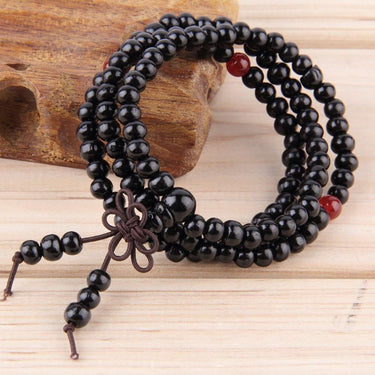 Buddhist Sandalwood Mala Prayer Bracelet (108 beads)